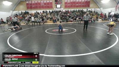 106 2B 1st Place Match - Miguel Depaz, Tonasket vs Collin Christman, Lake Roosevelt