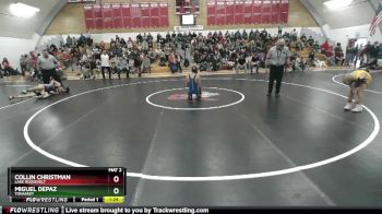 106 2B 1st Place Match - Miguel Depaz, Tonasket vs Collin Christman, Lake Roosevelt