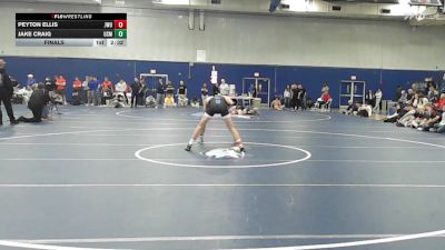 133 lbs Final - Peyton Ellis, Johnson & Wales (RI) vs Jake Craig, Southern Maine