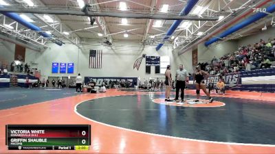 190 lbs Quarterfinal - Victoria White, Edwardsville (H.S.) vs Griffin Shauble, Macomb