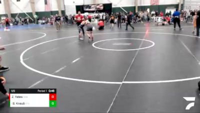 125 lbs Semifinal - Breckyn Knaub, 2TG vs Zaiden Yates, Siouxland Wrestling Academy