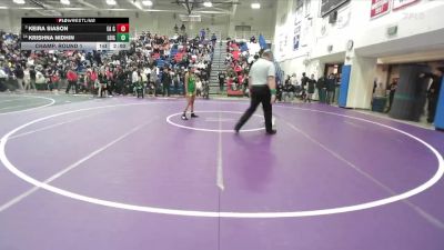 Girls 105 lbs Champ. Round 1 - Keira Siason, Everett Alvarez Girls vs Krishna Nidhin, Leigh Girls