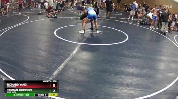 128 lbs Cons. Round 3 - Tasman Johnson, Palo Alto vs Richard Yang, Wolf Den