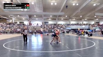 A 132 lbs Champ. Round 1 - Nikolas Inmon, Greenback High School vs Jakeyese Rutherford, Liberty Creek High School