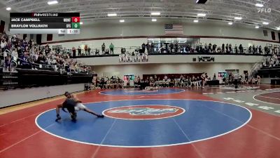 126 lbs Quarters & 1st Wb (16 Team) - Jace Campbell, Jasper County vs Braylon Vollrath, St Francis School