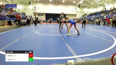 80 lbs Rr Rnd 5 - Dawson Back, R.A.W. vs Cael Dolan, Berryhill Wrestling Club