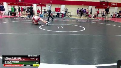 157 lbs Cons. Round 1 - Logan Chapman, Umpqua Community College Un vs Shawn Parker, Unattached