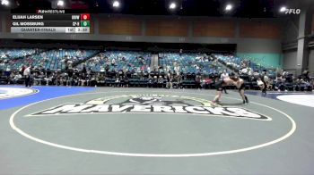 149 lbs Quarterfinal - Elijah Larsen, Grand View vs Gil Mossburg, Cal Poly Humbolt