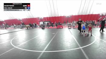 59 lbs 5th Place Match - Kaleb Fisher, Brown Deer Jr Falcons Wrestling Club vs Will Holst, Prescott Wrestling Club