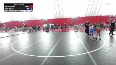59 lbs 5th Place Match - Kaleb Fisher, Brown Deer Jr Falcons Wrestling Club vs Will Holst, Prescott Wrestling Club