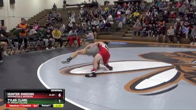 141 lbs Semifinal - Hunter Swedish, Washington & Jefferson vs Tyler Clark, St. Vincent College