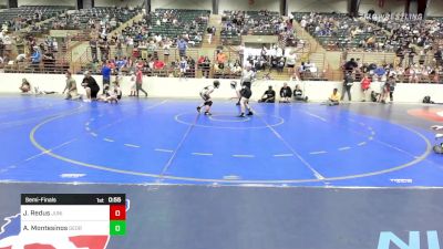 100 lbs Semifinal - Jacob Redus, Junior MatDogs Wrestling vs Avett Montesinos, Georgia