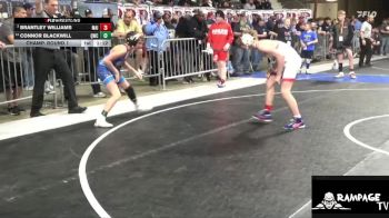 100 lbs Champ. Round 1 - Brantley Williams, Maize vs Connor Blackwill, Quinter Wrestling Club