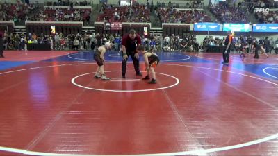 97 lbs Champ. Round 1 - Cain Cormier, Billings Wrestling Club vs Augustus Augare, East Glacier Bobcats