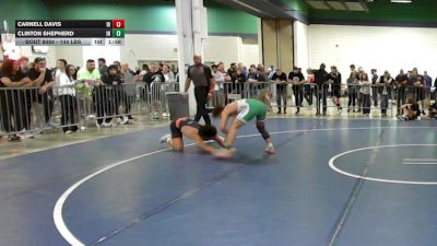 144 lbs Round Of 128 - Carnell Davis, RI vs Clinton Shepherd, IN