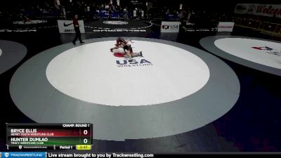 97 lbs Champ. Round 1 - Hunter Dumlao, Tracy Wrestling Club vs Bryce Ellis, Hemet Youth Wrestling Club