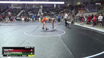 113 lbs Quarterfinal - Blaize Charbonneau, Clay County vs Cale Wills, Augusta