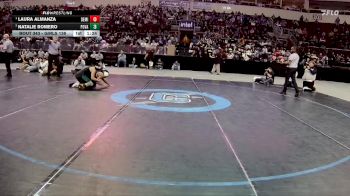 Girls 138 lbs 1st Place Match - Laura Almanza, Deming vs Natalie Romero, Pojoaque Valley