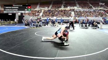 152-D1 Champ. Round 1 - JaNiyah Sanders, Sierra Linda High School vs Katelyn Capper, Deer Valley