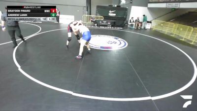 Champ. Round 2 - Brayden Pinard, McKinleyville Freestyle Wrestling Club vs Andrew Lanik