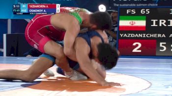 65 kg 1/2 Final - Amirmohammad Yazdanicherati, Iran vs Alibek Osmonov, Kyrgyzstan