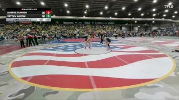 130 lbs Cons. Round 4 - Aubree Bunner, Stanley Wrestling Club vs Vayden Austin, Sheridan Wrestling Club