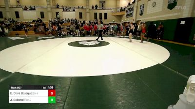 106 lbs Quarterfinal - Edrian Oliva Bojoquez, New Bedford vs Jack Sabatelli, Tollgate