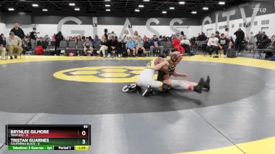 85 lbs Semis & 1st Wrestleback (8 Team) - Tristan Guarnes, California Black vs Brynlee Gilmore, Team 922
