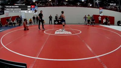 74 kg Cons. Round 8 - Dylan Gilcher, Cliff Keen Wrestling Club vs Drayden Morton, West Coast Regional Training Center
