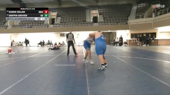 285 Championship Bracket Cons. Round 5 - Kaden Keller, Owatonna vs Griffin Grover, Kasson-Mantorville