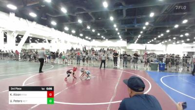 43 lbs 3rd Place - Kiah Alcon, Stout Wr Acd vs Uila Peters, No Team