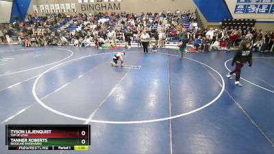 76 lbs Quarterfinal - Tyson Liljenquist, Top Of Utah vs Tanner Roberts, Ridgeline Riverhawks