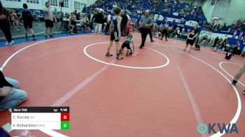 70 lbs Quarterfinal - Casin Gurrea, OKC Saints Wrestling vs Van Richardson, El Reno Wrestling Club