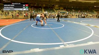 140 lbs Final - Ashland Hawk, Salina Wrestling Club vs Jolynn Prock, Sperry Wrestling Club