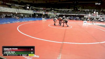 120 lbs Placement (16 Team) - Carter Pack, St. Augustine Prep vs Davalon Young, Westfield