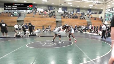 215 lbs 3rd Place Match - Jayden Parks, El Cajon Valley vs Steven Gomez, Granite Hills