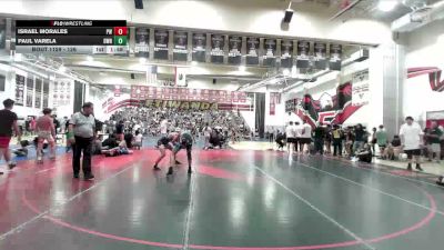 126 lbs Cons. Round 1 - Israel Morales, Pounders WC vs Paul Varela, Deep Waters RTC