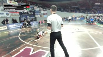 2A/1A Boys 106 Quarterfinal - Wyatt Zipser, Crane Boys vs Everett Palanuk, Oakridge Boys