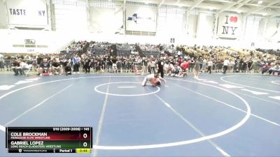 145 lbs Cons. Round 2 - Gabriel Lopez, Long Beach Gladiators Wrestling vs Cole Brockman, Mongoose Elite Wrestling