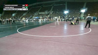 7A 106 lbs 1st Place Match - Justin Wells, Carver Montgomery HS vs Jackson Mcgivney, Daphne