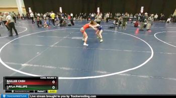 106 lbs Cons. Round 4 - Baillee Cash, MO vs Layla Phillips, IA