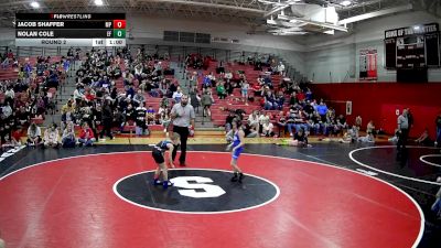 58-61 lbs Round 2 - Jacob Shaffer, Mt. Pleasant vs Nolan Cole, EF
