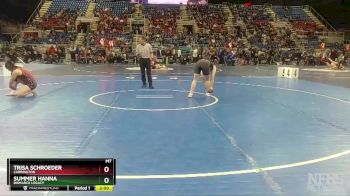 145 lbs Quarterfinal - Trisa Schroeder, Carrington vs Summer Hanna, Bismarck Legacy