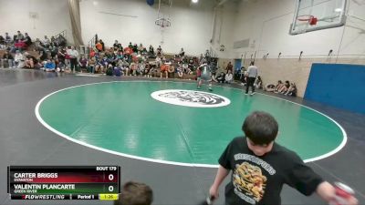 285 lbs Quarterfinal - Carter Briggs, Evanston vs Valentin Plancarte, Green River