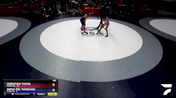 165 lbs Placement Matches (16 Team) - Christian Taovil, MDWA-FR vs Diego Del Manzano, TCWA-FR