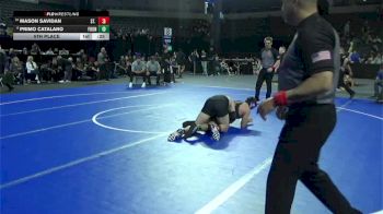 190 lbs 5th Place - Mason Savidan, St. John Bosco (SS) vs Primo Catalano, Fountain Valley (SS)