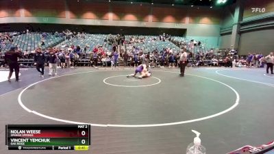 190 lbs Cons. Round 4 - Vincent Yemchuk, Oak Ridge vs Nolan Weese, Spanish Springs