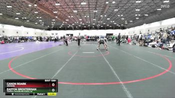 132 lbs Semifinal - Easton Broxterman, Topeka-Washburn Rural HS vs Canon Roark, Lebanon