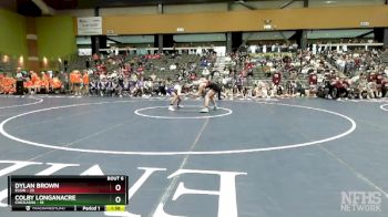 132 lbs Semifinals (8 Team) - Colby Longanacre, CHICKASHA vs Dylan Brown, ELGIN