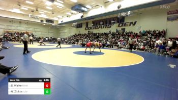 129 lbs Semifinal - Gage Walker, Bixby (OK) vs Nikade Zinkin, Clovis